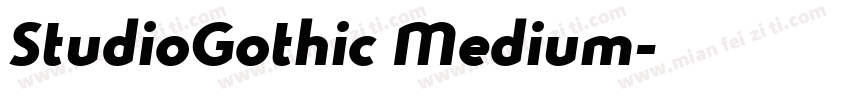 StudioGothic Medium字体转换
